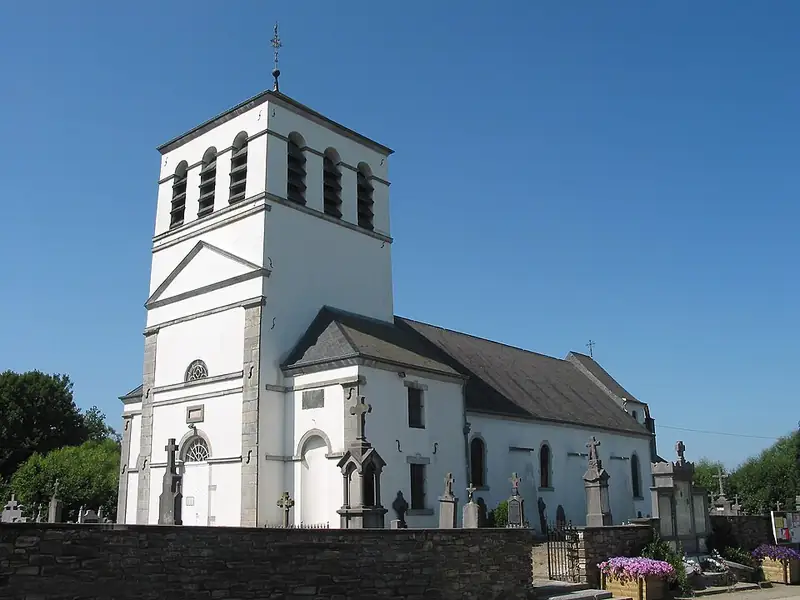 Amberloup (Belgique), l'église Saint-Martin (1734)