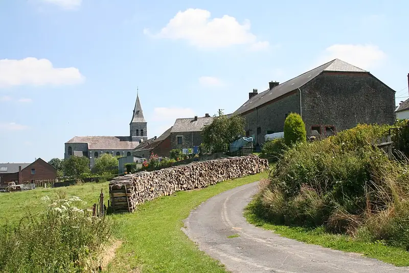 Bailièvre (Belgique), le village vu depuis « Les Roches »