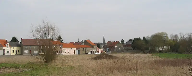 Blaton (Belgique), le village en hiver