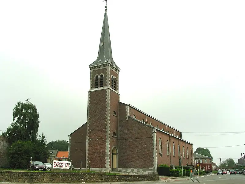 Courcelles (Belgique), l'église St-Lambert