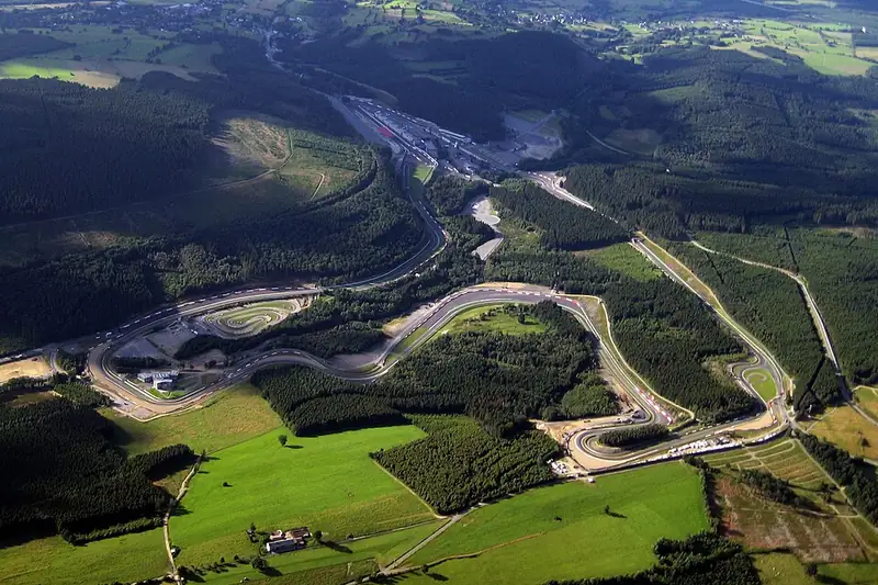 Belgian GP track taken during paragliding XC flight