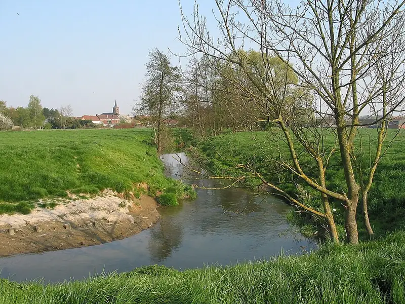 Harmignies (Belgique), le village et la Trouille