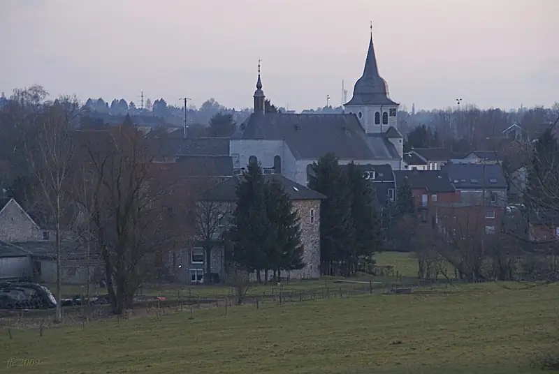 Lontzen (Belgique): panorama vespéral