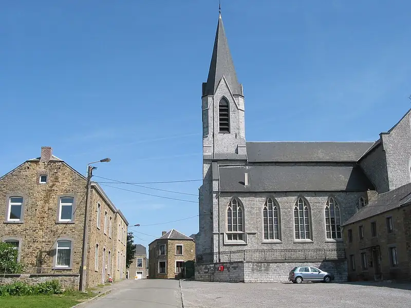 Maillen (Belgique), l’église Sainte-Lucie (1872)