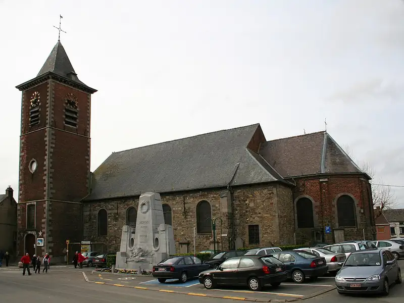 Neufvilles (Belgique), l'église Saint-Nicolas (fin du XVIIIe siècles)