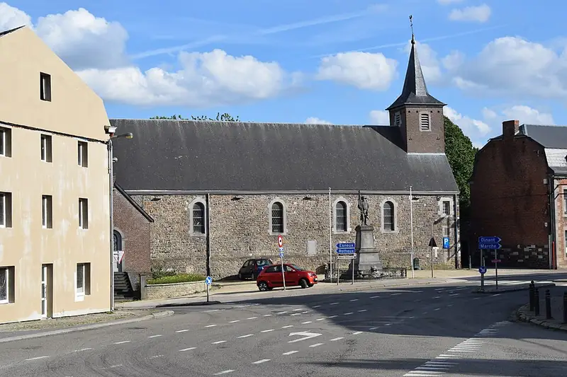 Vue du village de Neuville-en-Condroz (dans la commune de Neupré, province de Liège, en Belgique)