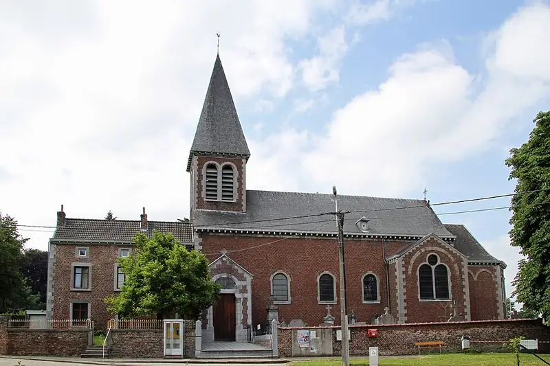 Vue de l'église Notre-Dame de l'Assomption à Paifve