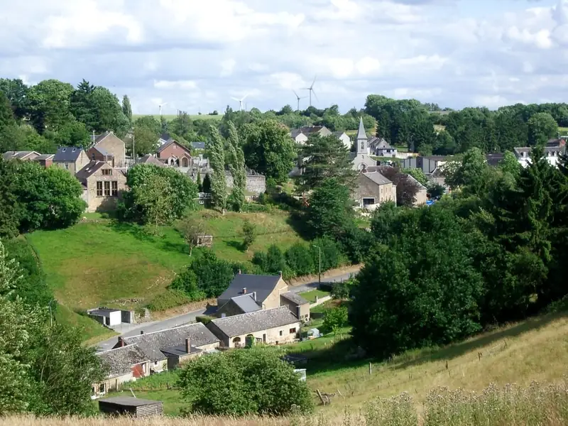 Purnode, vue vers le sud-est sur le village