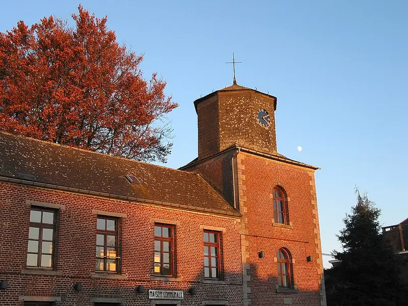 Thieusies (Belgique), la maison communale